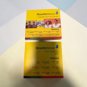 Rosetta Stone French Level 1 2 3 4‎ 5 Language Learning Software Audio Companion
